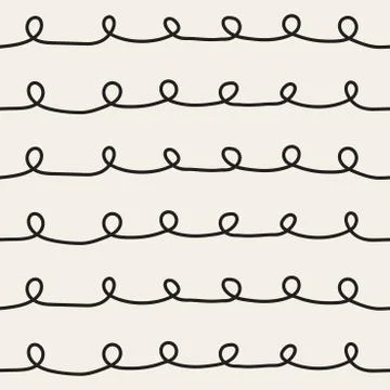 Curly seamless pattern. Иллюстрация