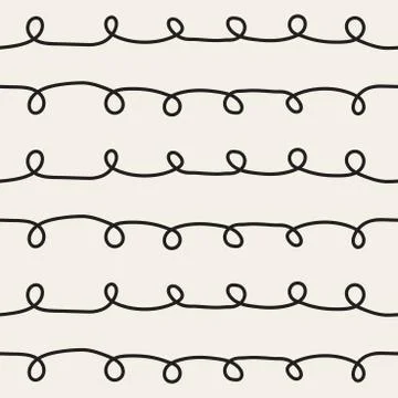 Curly seamless pattern. 库存插图