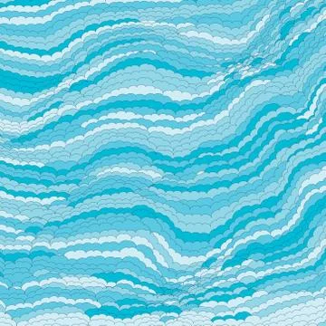 Curly vector cute background Stock Illustration