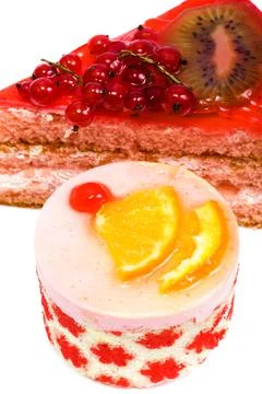 Currant, cherry and orange Stock Photos