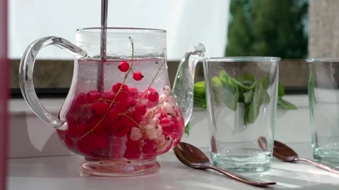 Currant drink Stock Footage 321133291