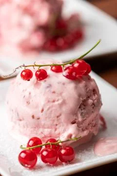 Currant ice cream Stock Photos