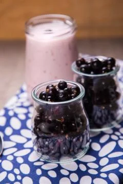Currant smoothie Stock Photos