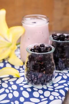 Currant smoothie Stock Photos