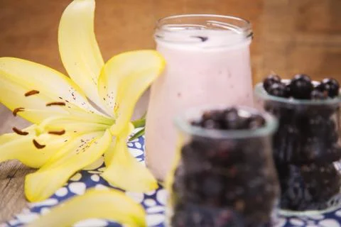 Currant smoothie Stock Photos