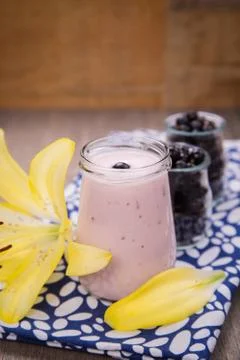 Currant smoothie Stock Photos