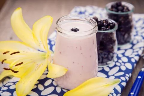 Currant smoothie Stock Photos