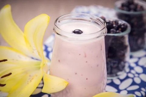 Currant smoothie Stock Photos