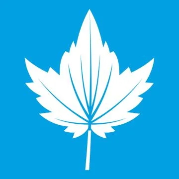 Currant tree leaf icon white Stock Illustration