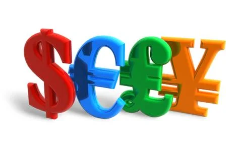 Currencies concept 스톡 일러스트