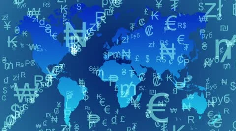 Currency background Video stock 8946517