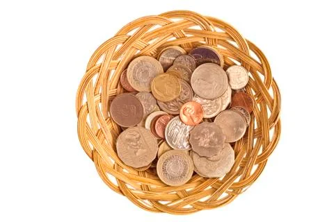 Currency basket Stock Photos