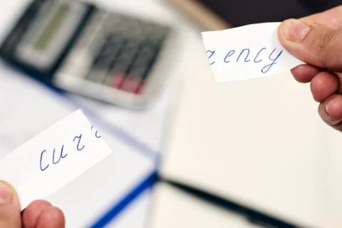 Currency breakdown Denomination 写真素材