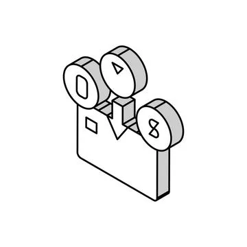 Currency card isometric icon vector illustration 库存插图