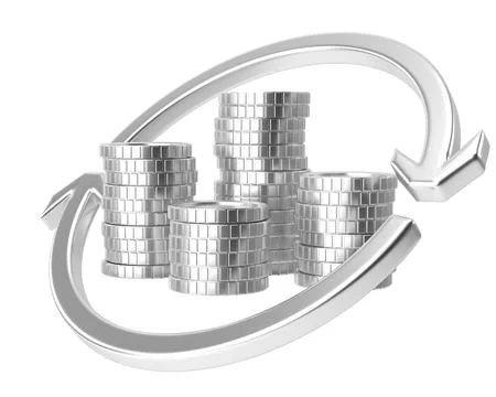 Currency conversion rate. 3D illustration. Stock Illustration