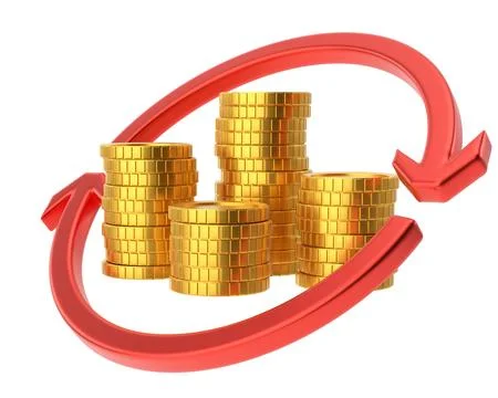 Currency conversion rate. 3D illustration. Stock Illustration