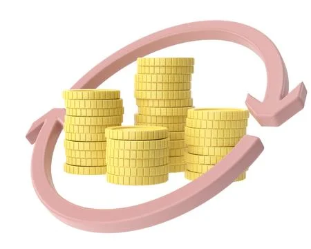 Currency conversion rate. 3D illustration. Stock Illustration