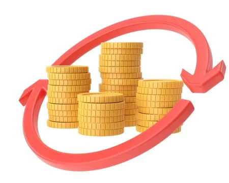 Currency conversion rate. 3D illustration. Stock Photos