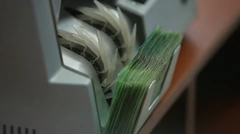 Currency Counter Stock Footage