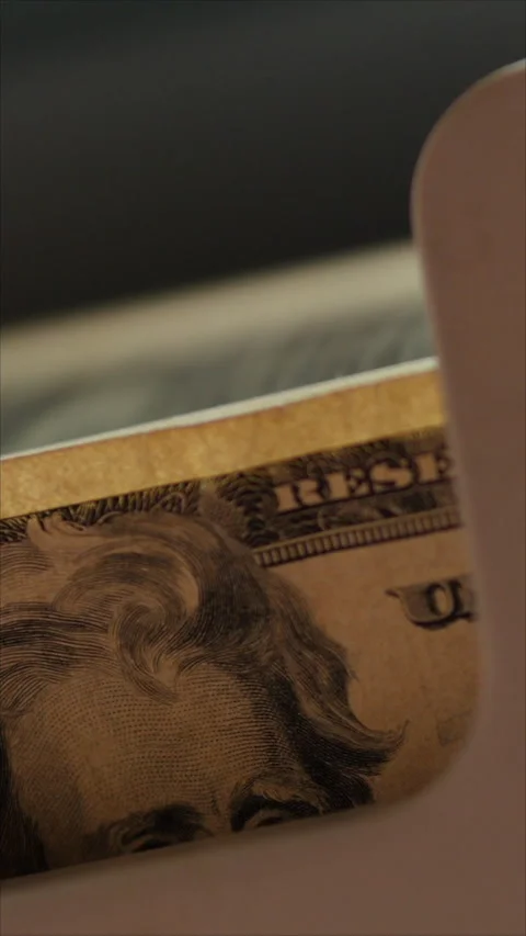 Currency Counter Machine Display. Counting Banknotes. Vertical. Stock Footage 283494735