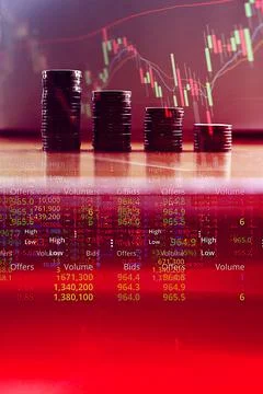 Currency depressing Foto stock
