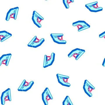 Currency detector device isometric icon seamless pattern Illustrazione stock