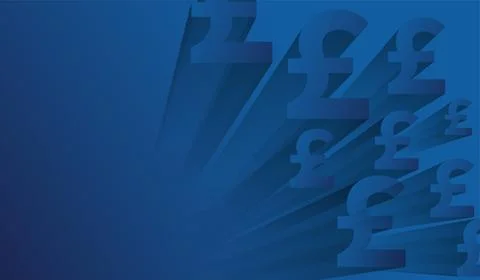 A Currency of Eero money background templates on gradient blue, used in sto.. Stock Illustration