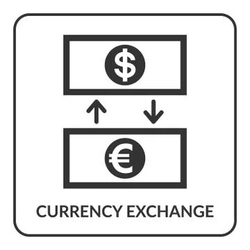 Currency Exchange icon Stock Illustration