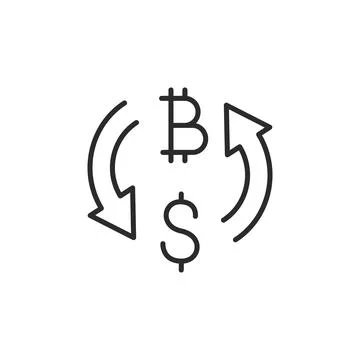 Currency Exchange Icon Stock Illustration