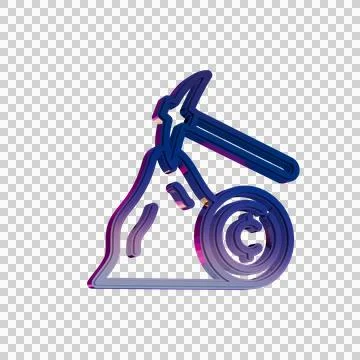 Currency Exchange Icon in Neon Gradient Style.. Stock Illustration