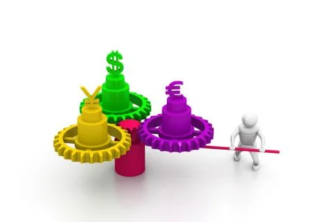 Currency exchange Stock Illustration