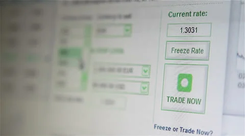 Currency exchange information 스톡 동영상 24661697