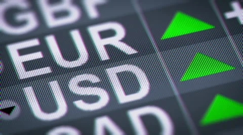 Currency exchange rates Stock Footage