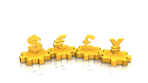 Currency gear HD Video stock 34183301