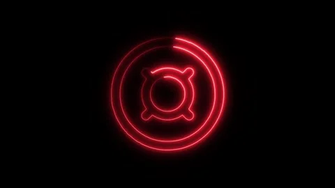 Currency Generic Outline Icon in HD Video Neon Animation 動画素材 304552979