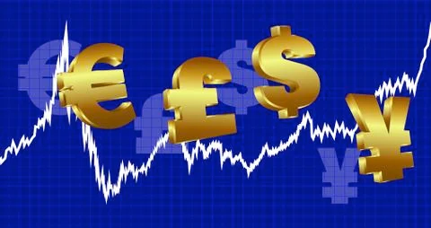 Currency Graph Money Stock Illustration