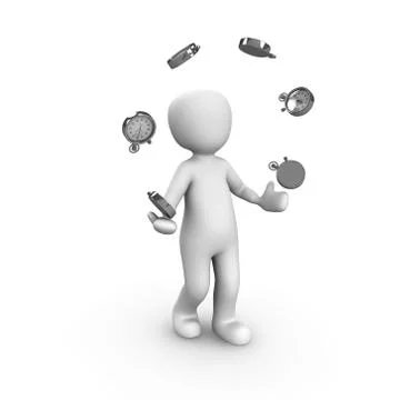 Currency juggler 14 Stock Illustration
