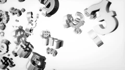 Currency Loop Gray Stock Footage 23457856