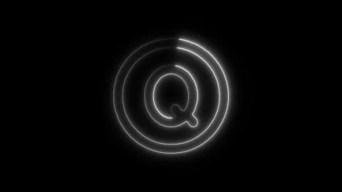Currency Quetzal Outline Icon in HD Video Neon Animation Stock-Footage 304553053