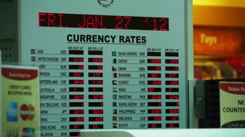 Currency rates Stock Footage 10792150