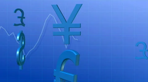 Currency. Seamless looping. Stock Footage 698728