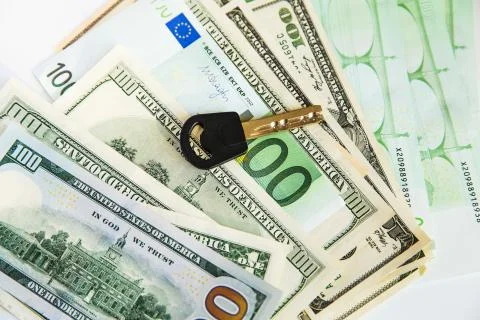 Currency on the table. Stock Photos