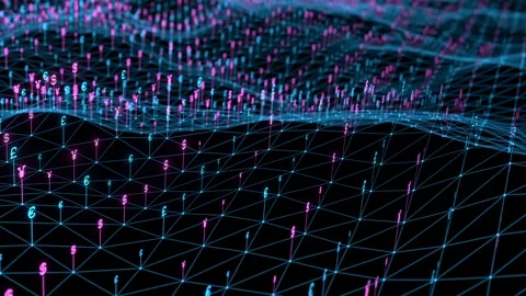 Currency trading  network, system, US dollar, Euro, British pound, Japanese yen. Stock-Footage 322521123