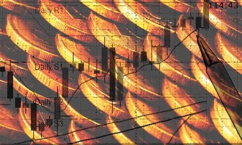 Currency trading Foto stock