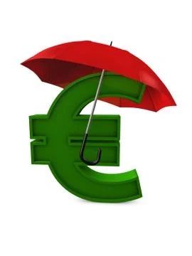 Currency umbrella Ilustración de archivo