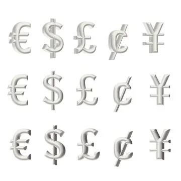 Currency units  Illustrazione stock