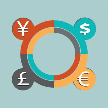Currency vector illustration 스톡 일러스트