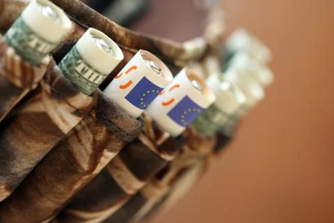 Currency war Stock Photos