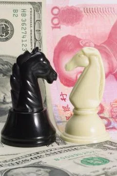 Currency war Stock Photos