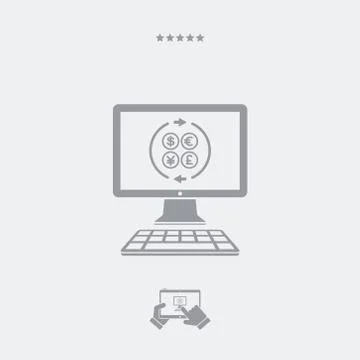 Currency web services icon Ilustración de archivo